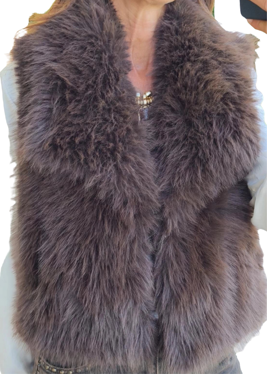 Gilet in pelliccetta ecologica