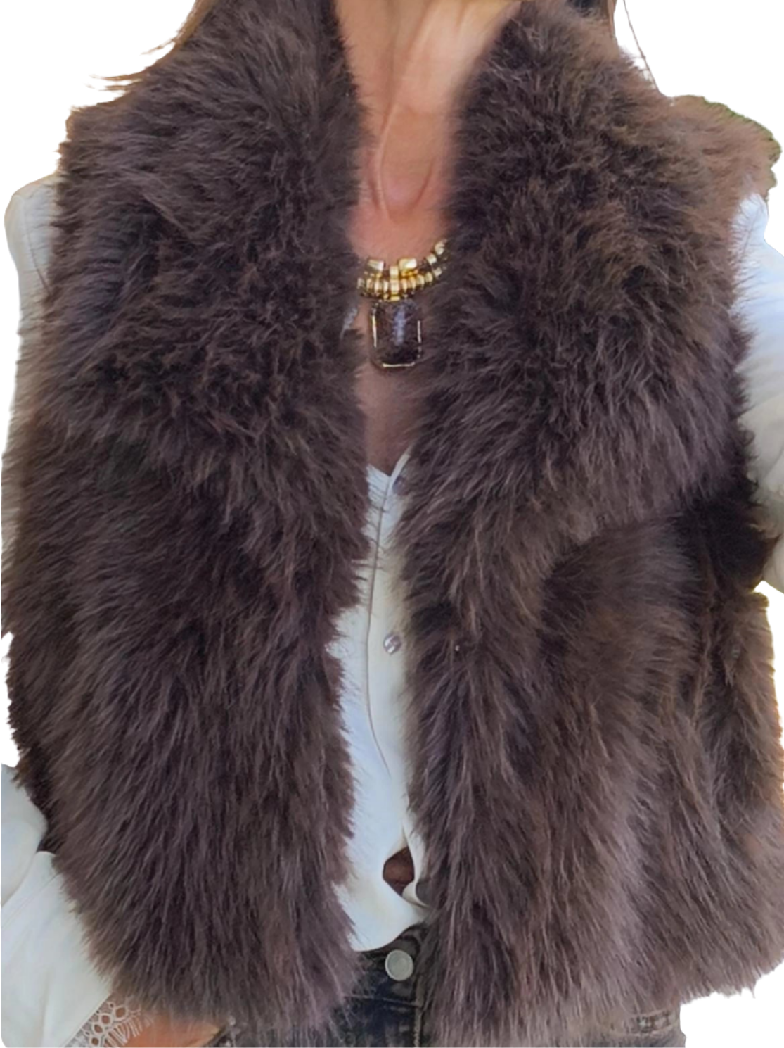 Gilet in pelliccetta ecologica