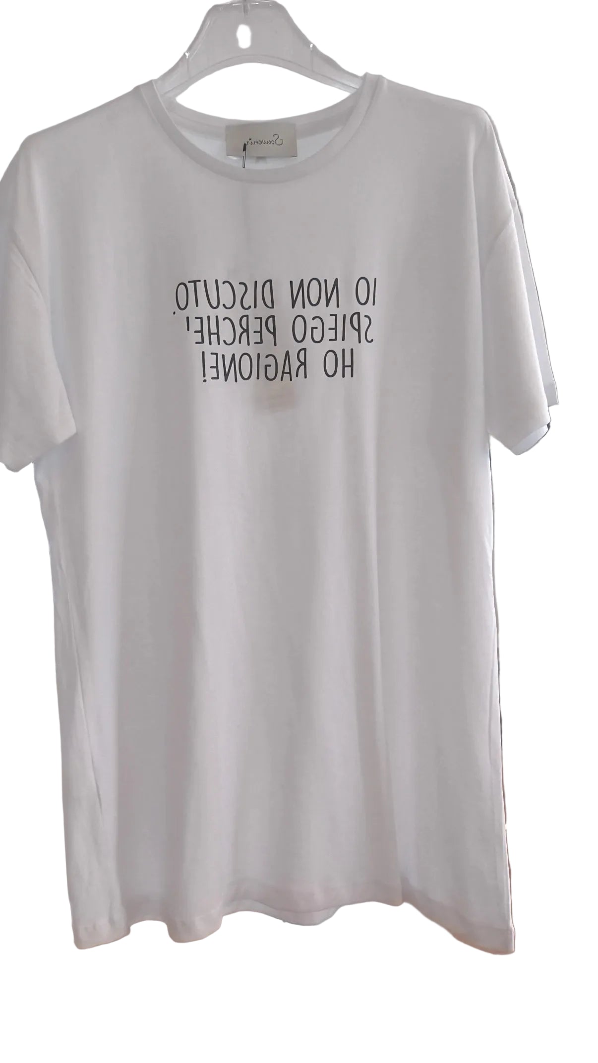 T-shirt Souvenir "io non discuto spiego perché ho ragione"