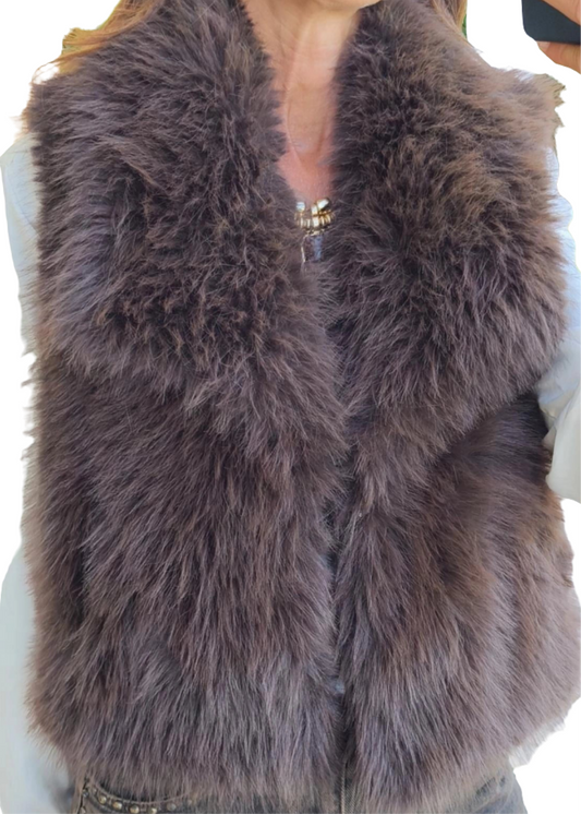 Gilet in pelliccetta ecologica
