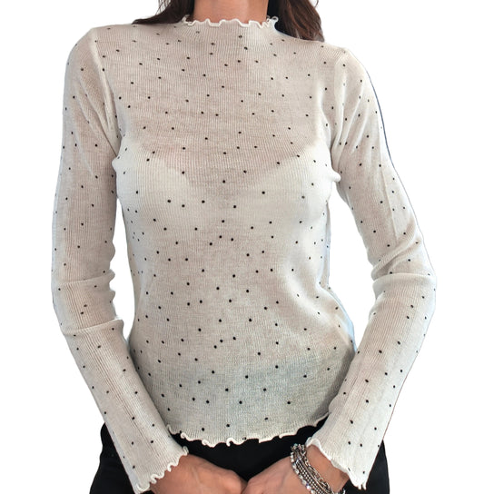 Maglia Barcellona, fondo nero pois bianco/ fondo bianco pois nero