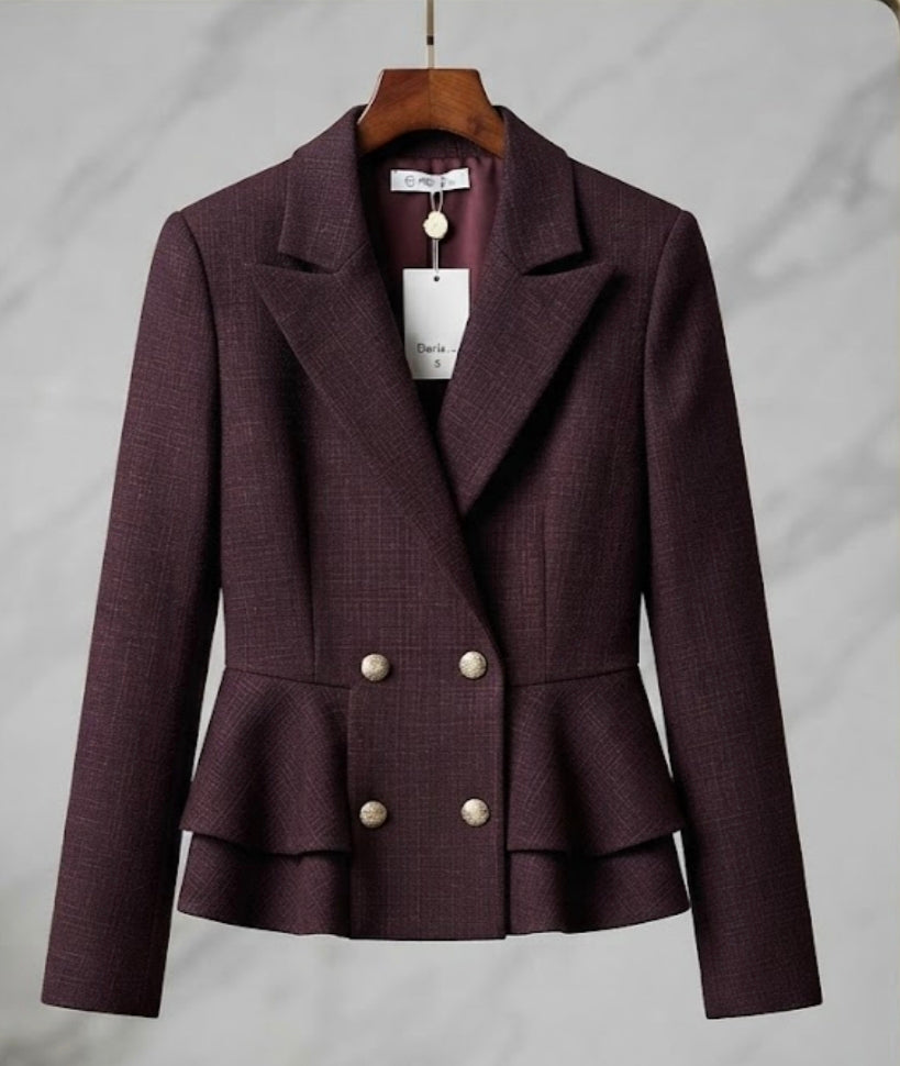 Blazer doppiopetto peplo
