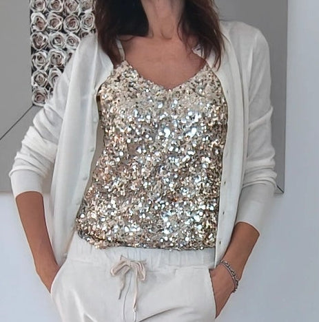 Canotta Paillettes Los Angeles