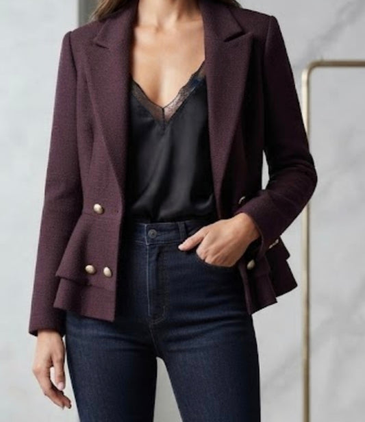 Blazer doppiopetto peplo