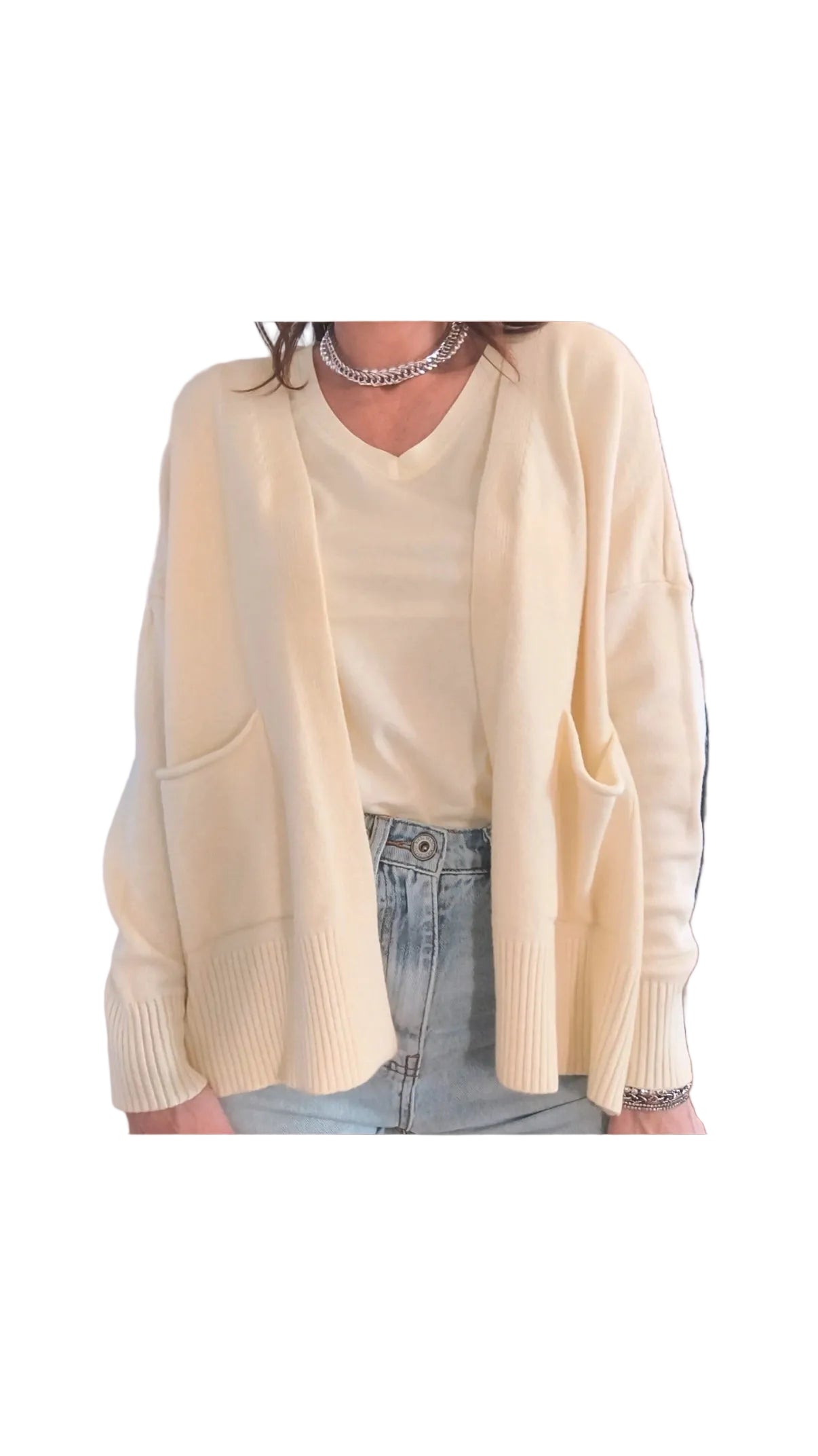 Golfino Sanremo, giallo/rosa/latte