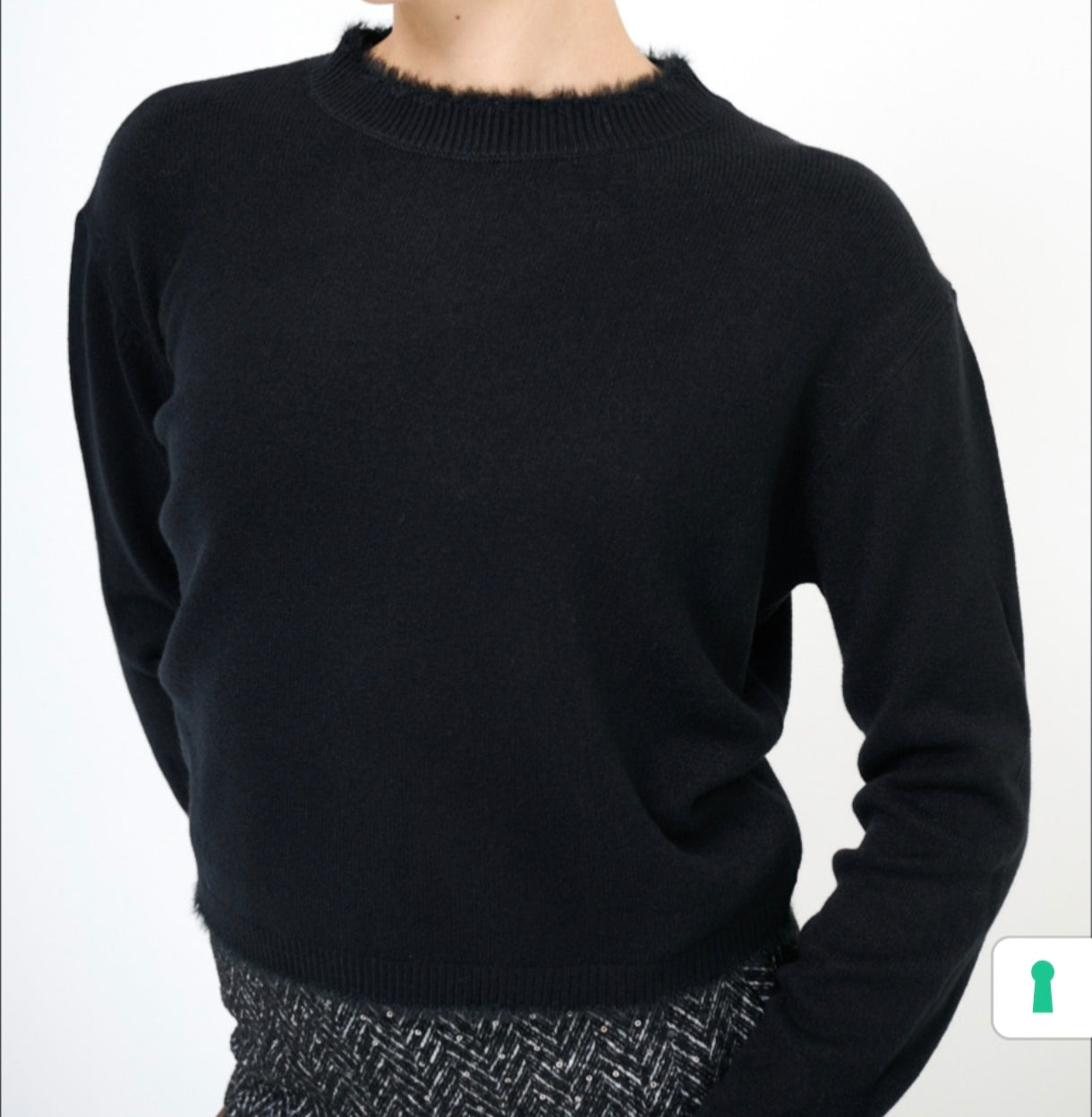 Maglia pelliccia Austin, testa di moro/ grigio/blu