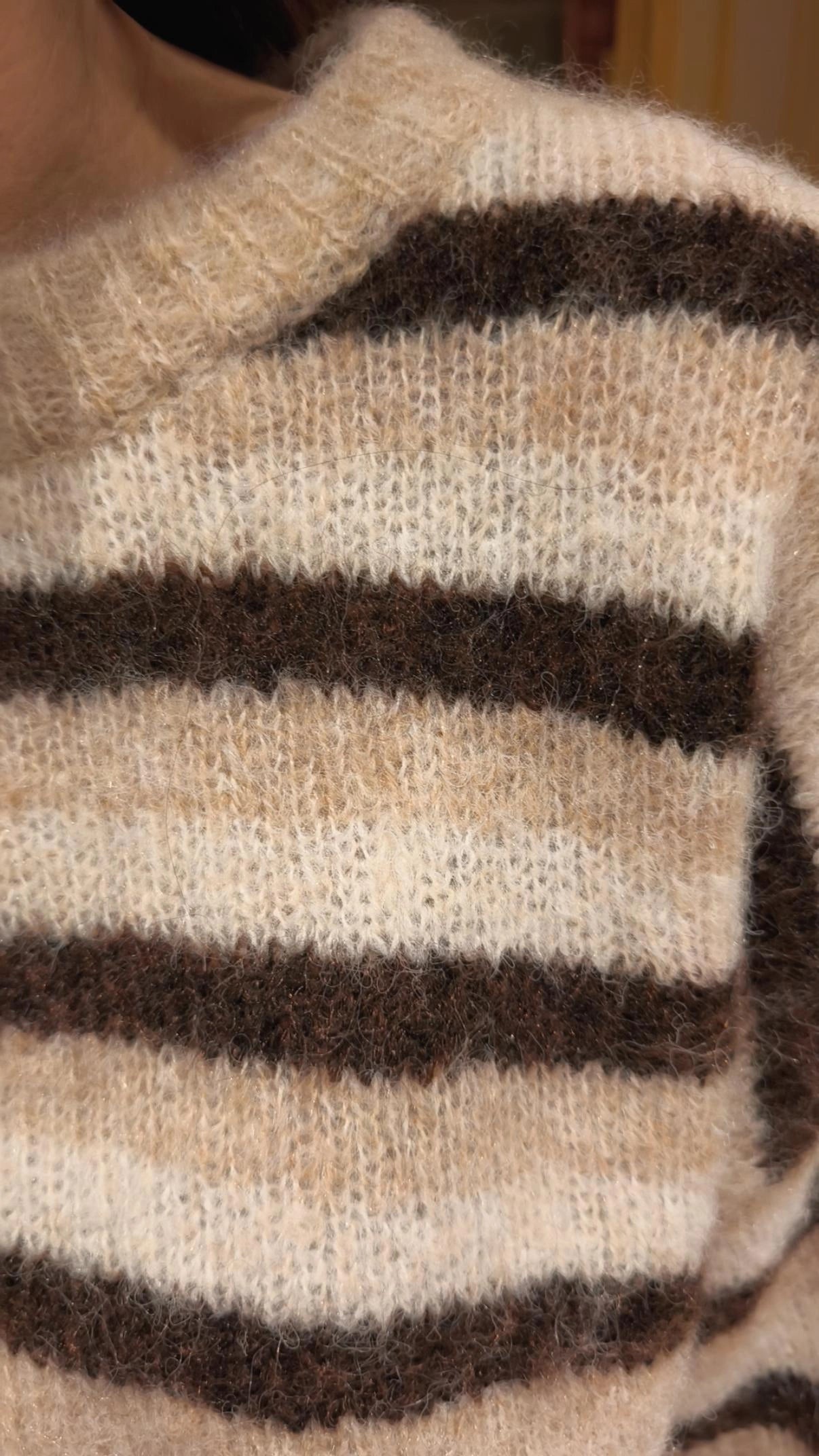 Pullover Curmayer, azzurro/beige