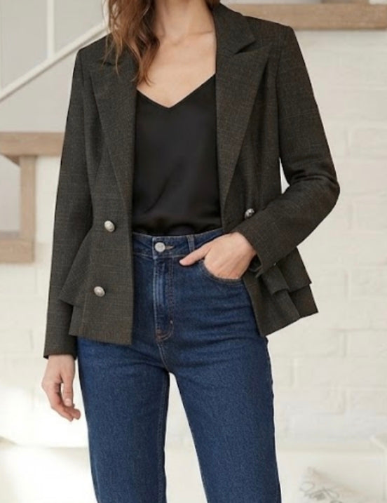 Blazer doppiopetto peplo
