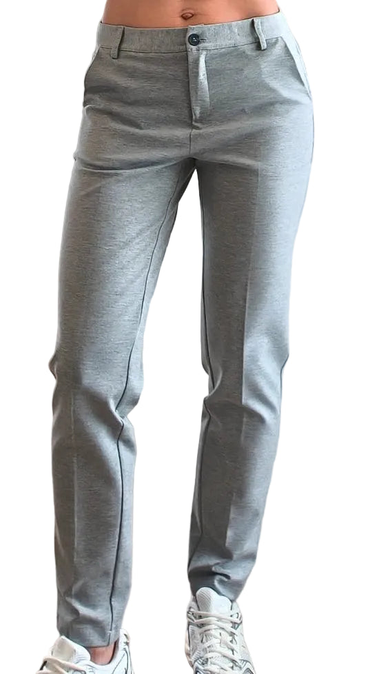 Tailleur New York, giacca e pantalone grigio cenere