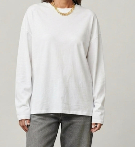 T-shirt over boxy a manica extra-long