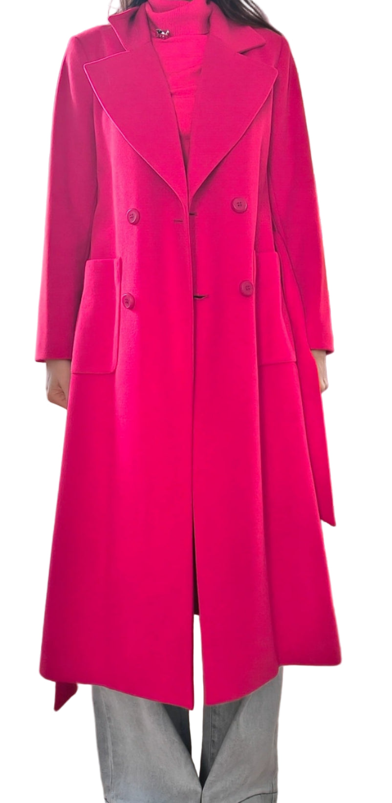 Cappotto Los Angeles, bianco/rosso