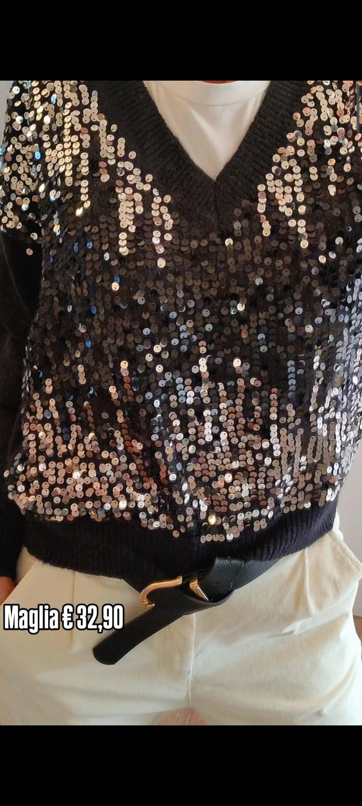 Maglia paillettes