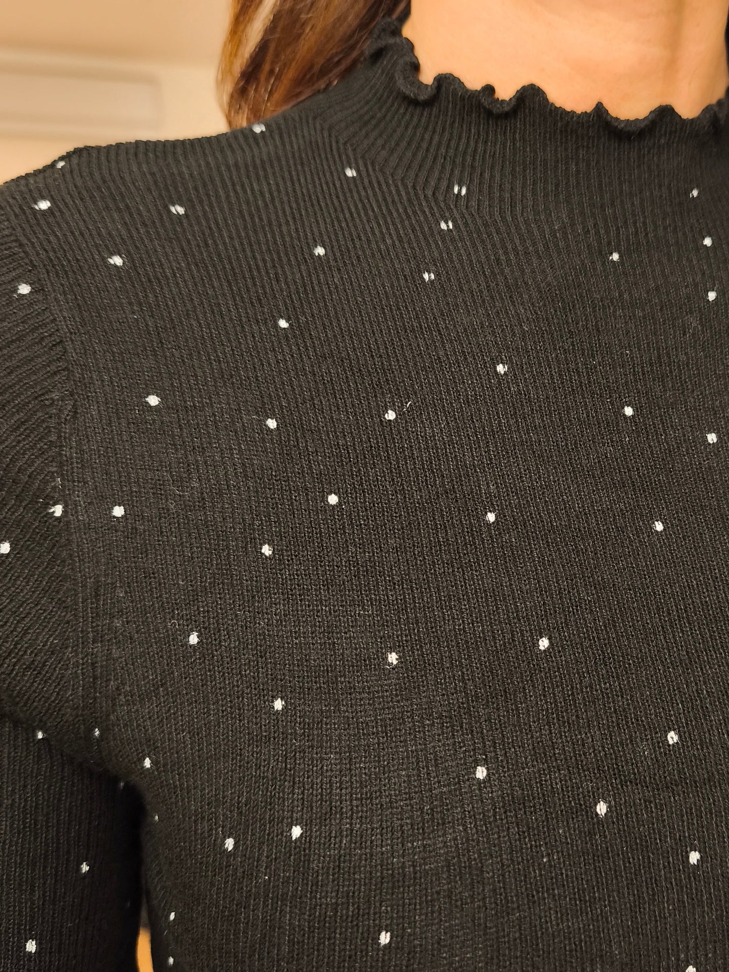 Maglia Barcellona, fondo nero pois bianco/ fondo bianco pois nero