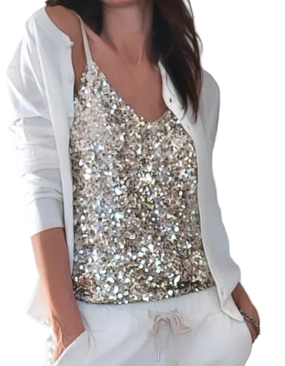 Canotta Paillettes Los Angeles