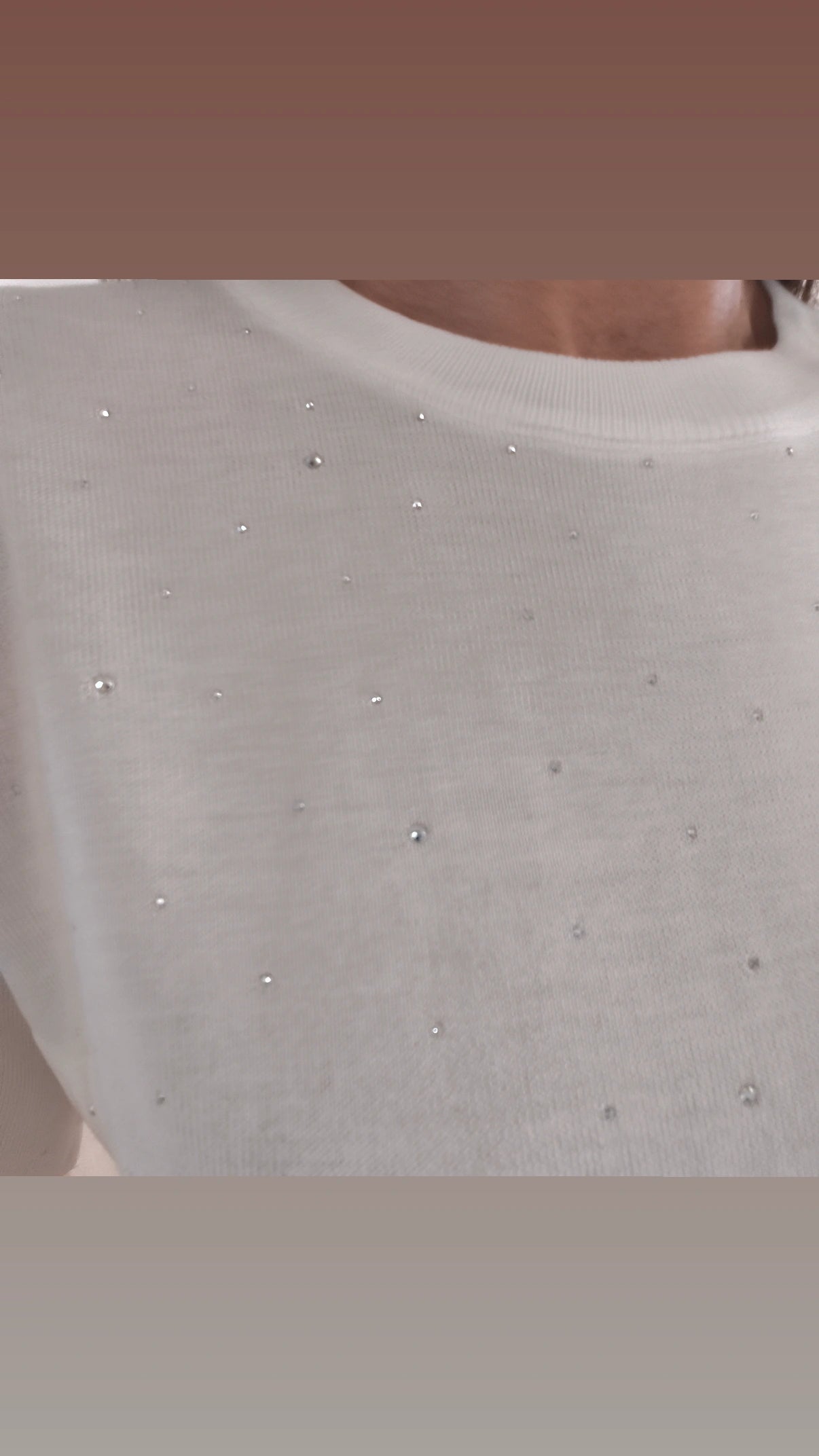 Maglia Strass Olimpia bianco/nero