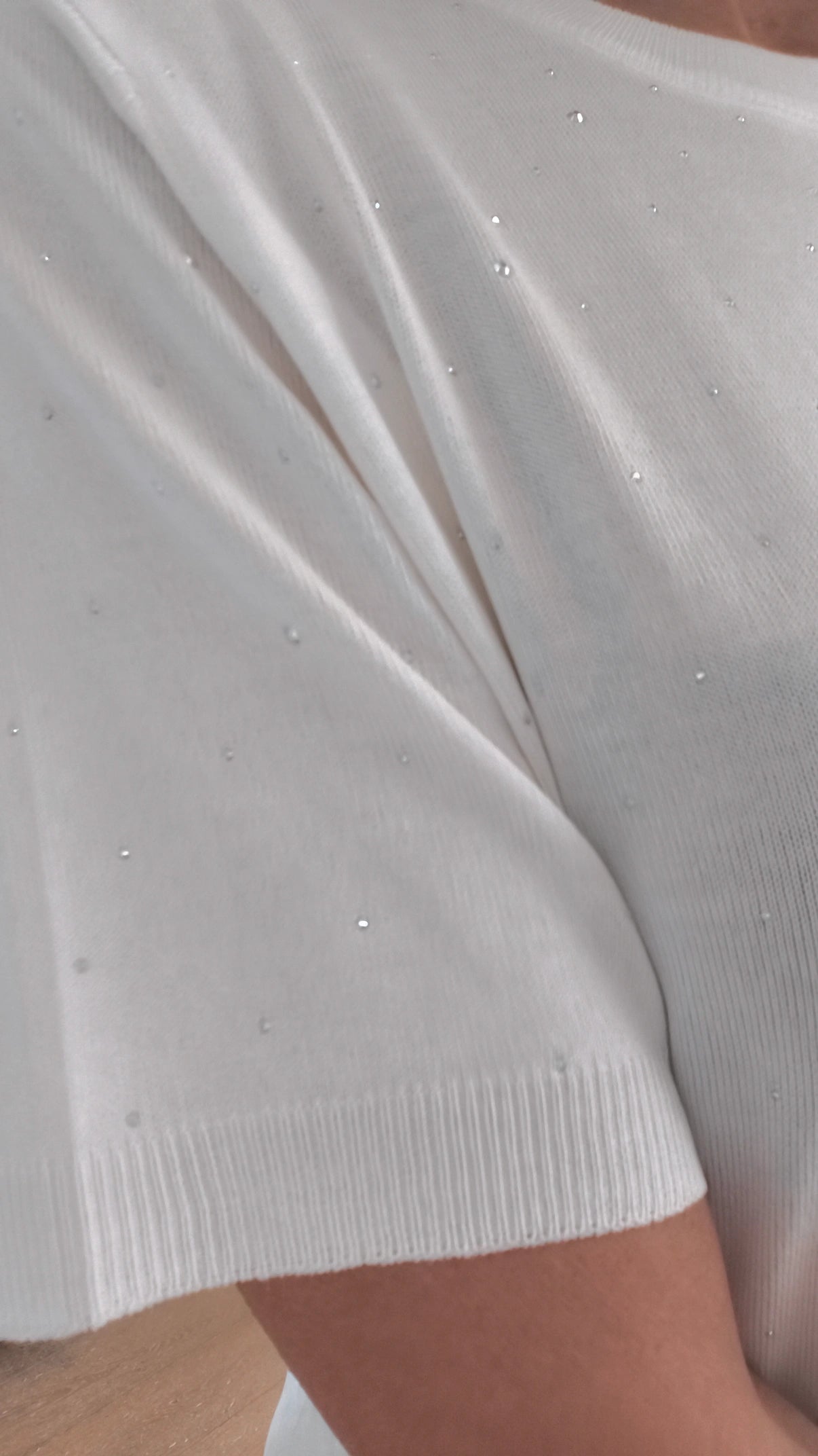 Maglia Strass Olimpia bianco/nero